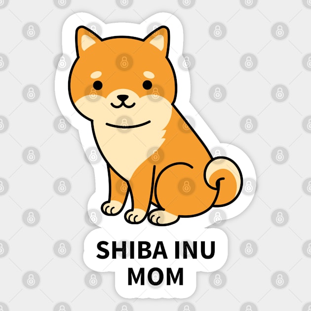 Shiba inu mom - Dog mom Sticker by cheesefries